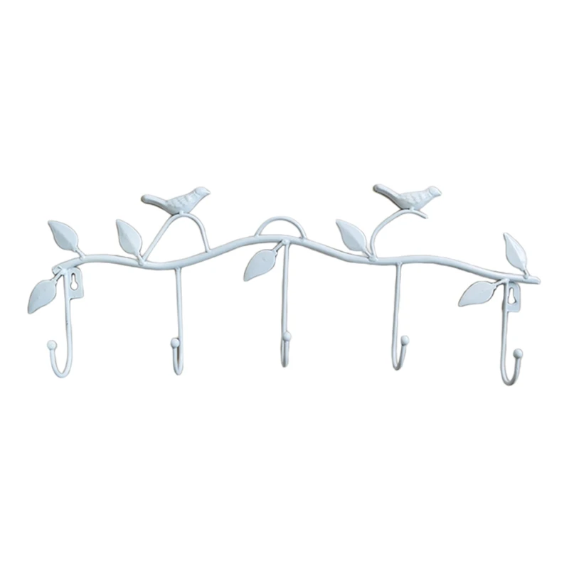 

Wall hook Wall Mounted Metal 5 Coat Hook Clothing Towel Hanger Storage Rack Organizer Decorative