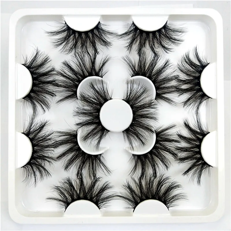 

7 pairs 25mm 3D mink eyelashes high quality 3d lashes natural long false eyelashes beauty makeup eyelash extension tools