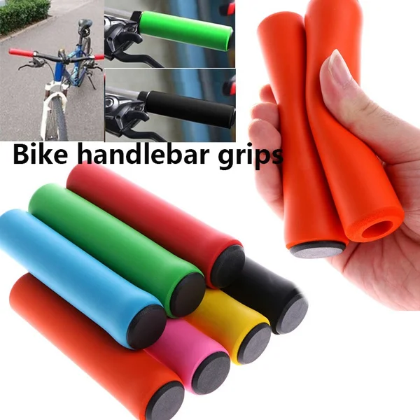 

1Pair Silicone Cycling Bicycle Grips Outdoor MTB Mountain Bike Handlebar Grips Cover Anti-slip Strong Support Grips Bike Part