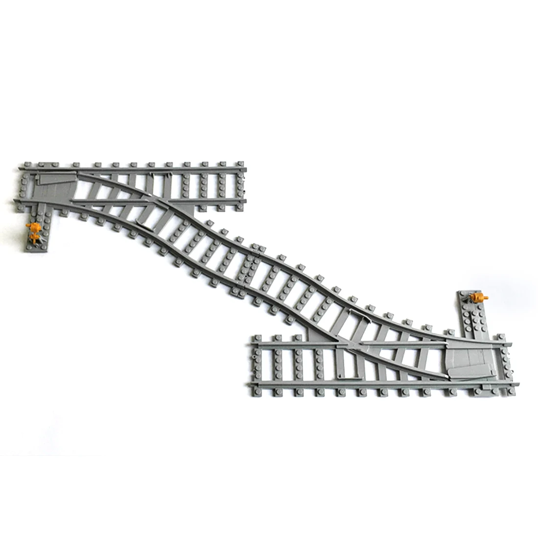 

5Pcs Train Bifurcated Track DIY Construction Toys Building Blocks Bricks Parts For Children Educational Toys-Left FCG5/Right FCG