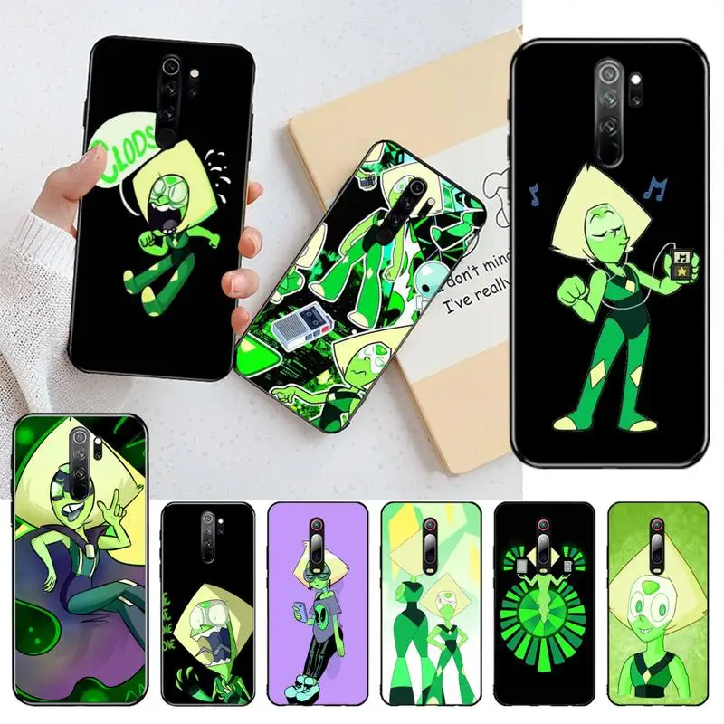 Черный мягкий чехол CUTEWANAN STEVEN UNIVERSE PERIDOT для телефона Redmi Note 8 8A 7 6 6A 5 5A 4 4X 4A Go Pro Plus
