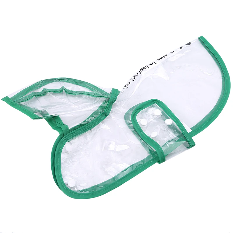 1 шт. ПВХ Водонепроницаемый собака плащ с капюшоном прозрачная ПЭТ собаки для