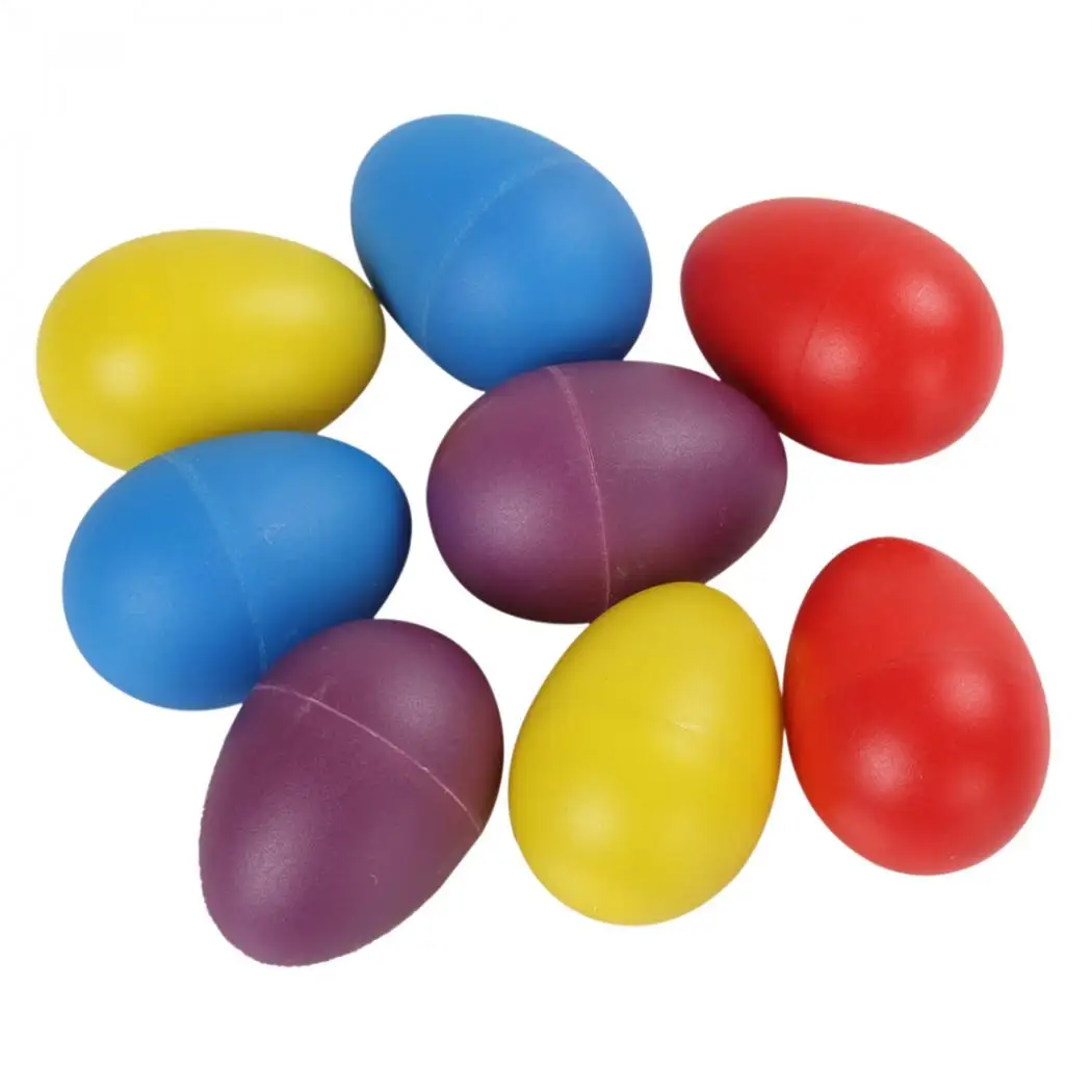 

2pcs Plastic Eggs Shakers Rattle Rustling Percussion Musical Toy for KTV Party Kids Games Instrument Accessories