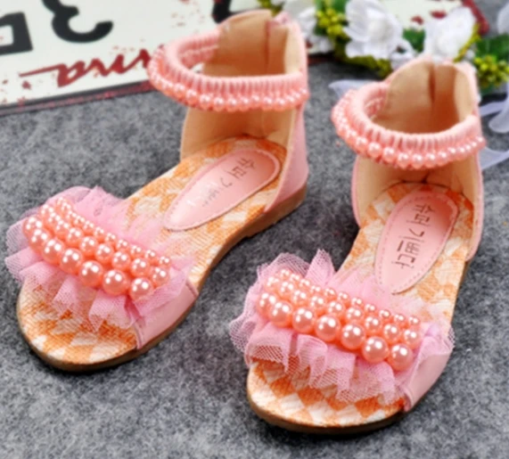 Сандалии для девочек 2020 летняя Корейская версия детской модной принцессы с