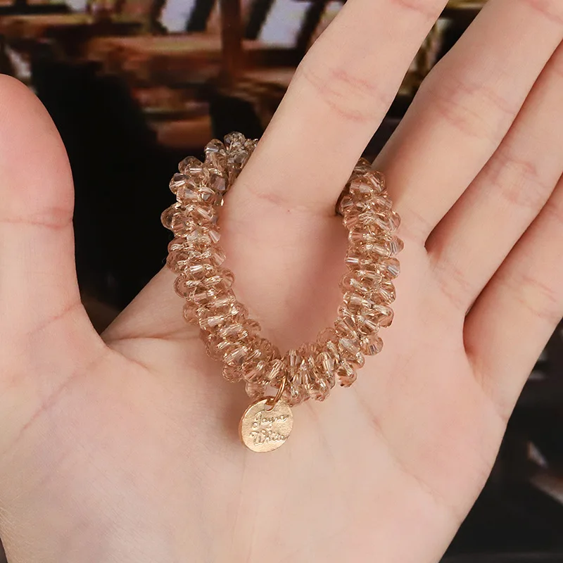 Резинка для волос с жемчугом женская Элегантный Эластичный браслет бусинами