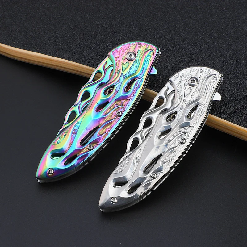 

High Hardness 7cr17mov Blade Pocket Jungle Hunting Tactical Folding Knife Survival Rescue Exquisite Ornamental Collection Knife