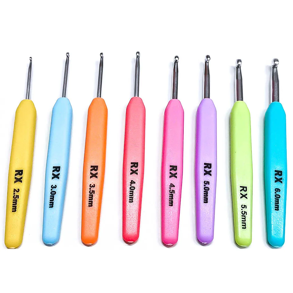 8 размеров/комплект цветные мягкие крючки из АБС и металла | Дом сад