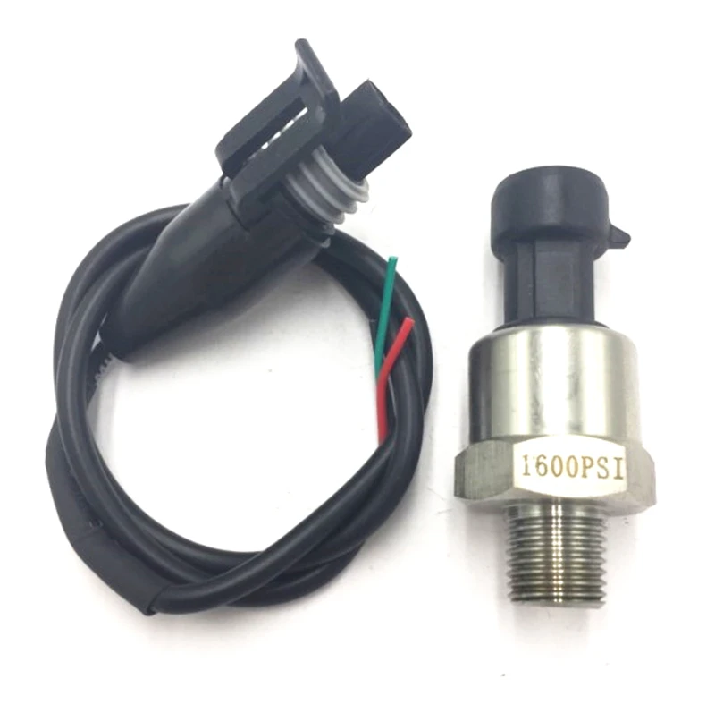 

1Piece 1600 PSI Sensor Oil Fuel Air Water Pressure Transducer DC 12V 1/8'' NPT