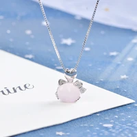 kt pendant female s925 metalhibiscus accessories personality creative you are my sunshine kt cat necklace pendant