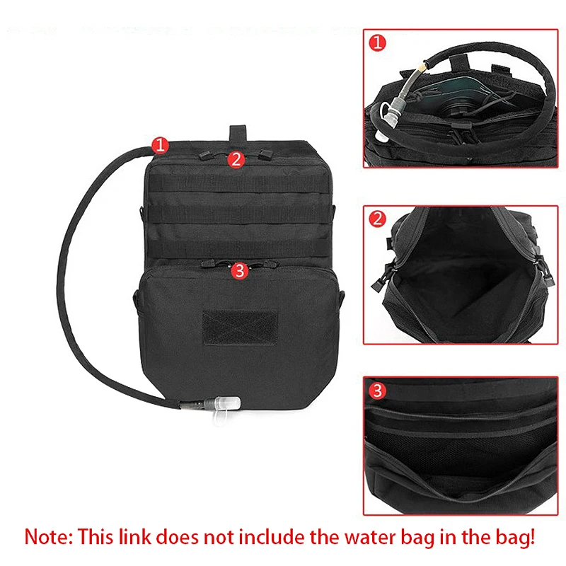 

1000D Vest Water Hydration Pouch 3L Hydration Backpack Water Bag Pack for Outdoor Hiking Hunting