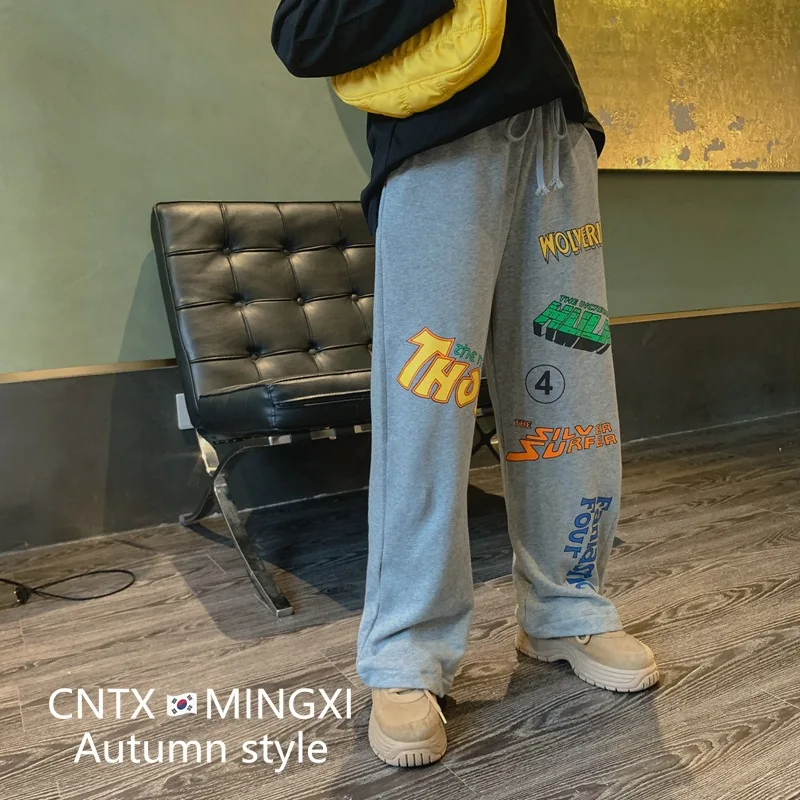 Детская одежда осень 2020 новые детские трикотажные штаны повседневные брюки для