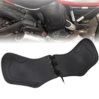 motorcycle pu leather heat saddle shield deflectors for harley touring street road glide dyna fatboy softail sportster xl black
