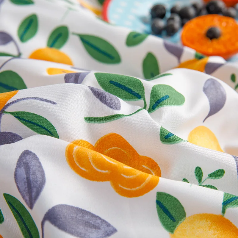 SlowDream цветы Постельное белье синий плоский лист модные постельное покрывало