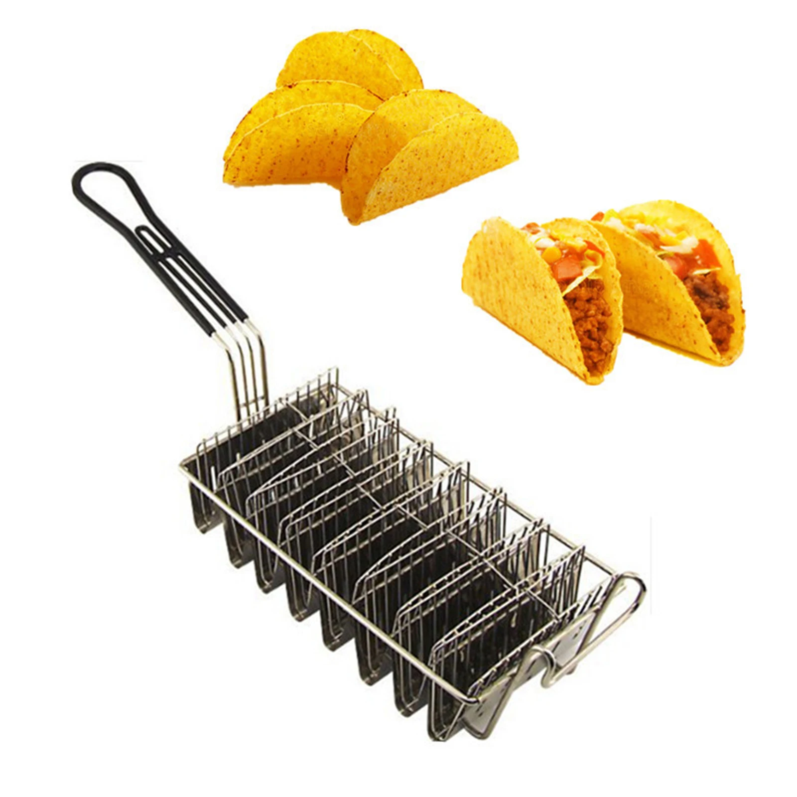 

Taco Basket Taco Pancake Cake Toast Holder Stand Rack Shells Basket