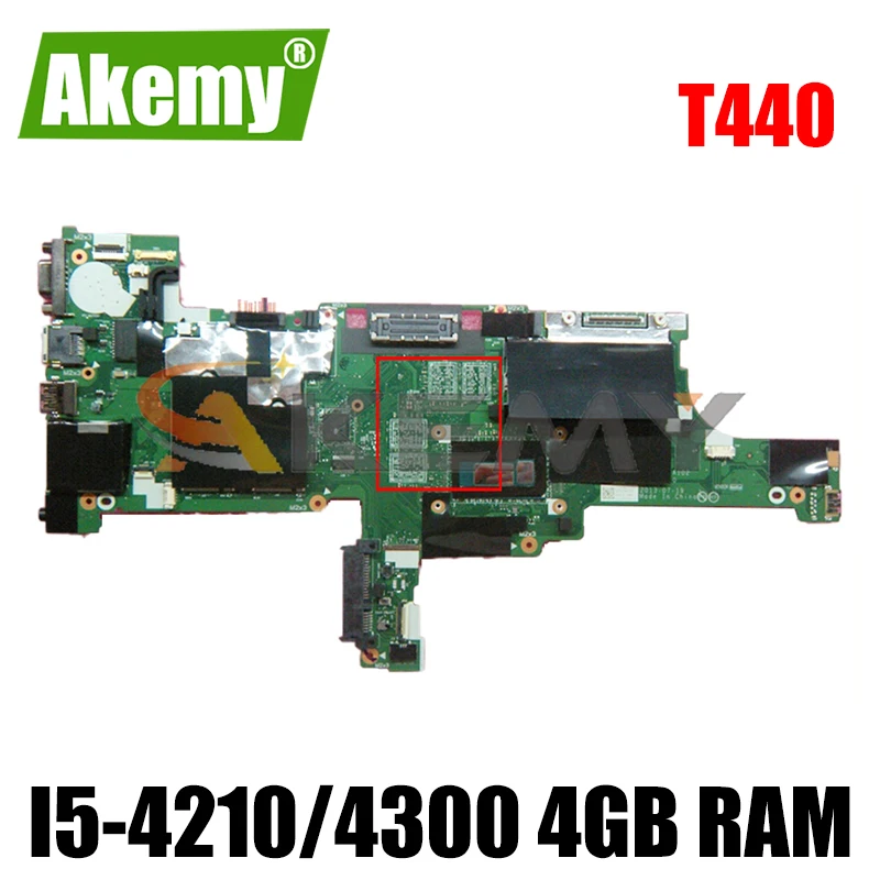 

Akemy для Lenovo ThinkPad T440 Материнская плата ноутбука VIVL0 NM-A102 процессор I5 4210 4300 4 Гб оперативной памяти FRU 00HM165 00HM171 00HM173