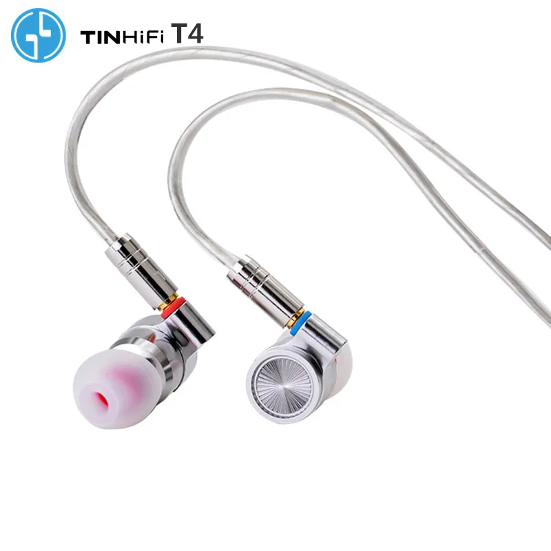 TINHIFI T4 металлические наушники HIFI 10 мм CNT Динамический драйвер HIFI бас наушники гарнитура MMCX кабель Олово P1 T2 PRO T3 S7 F3 BA5 V90
