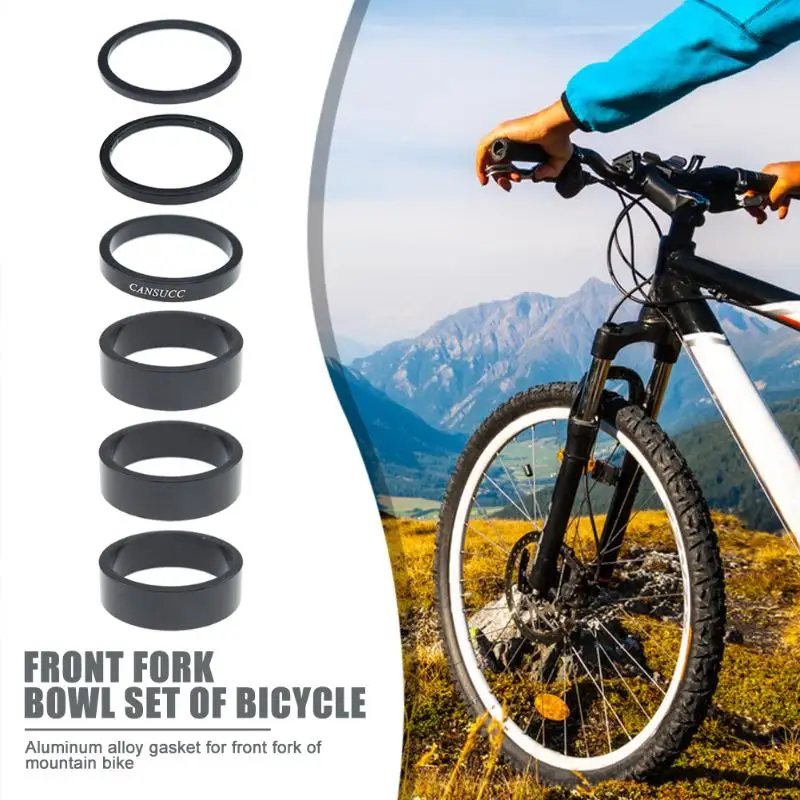 Горячая Распродажа 6x MTB Передняя вилка прокладка Алюминий сплав горный велосипед