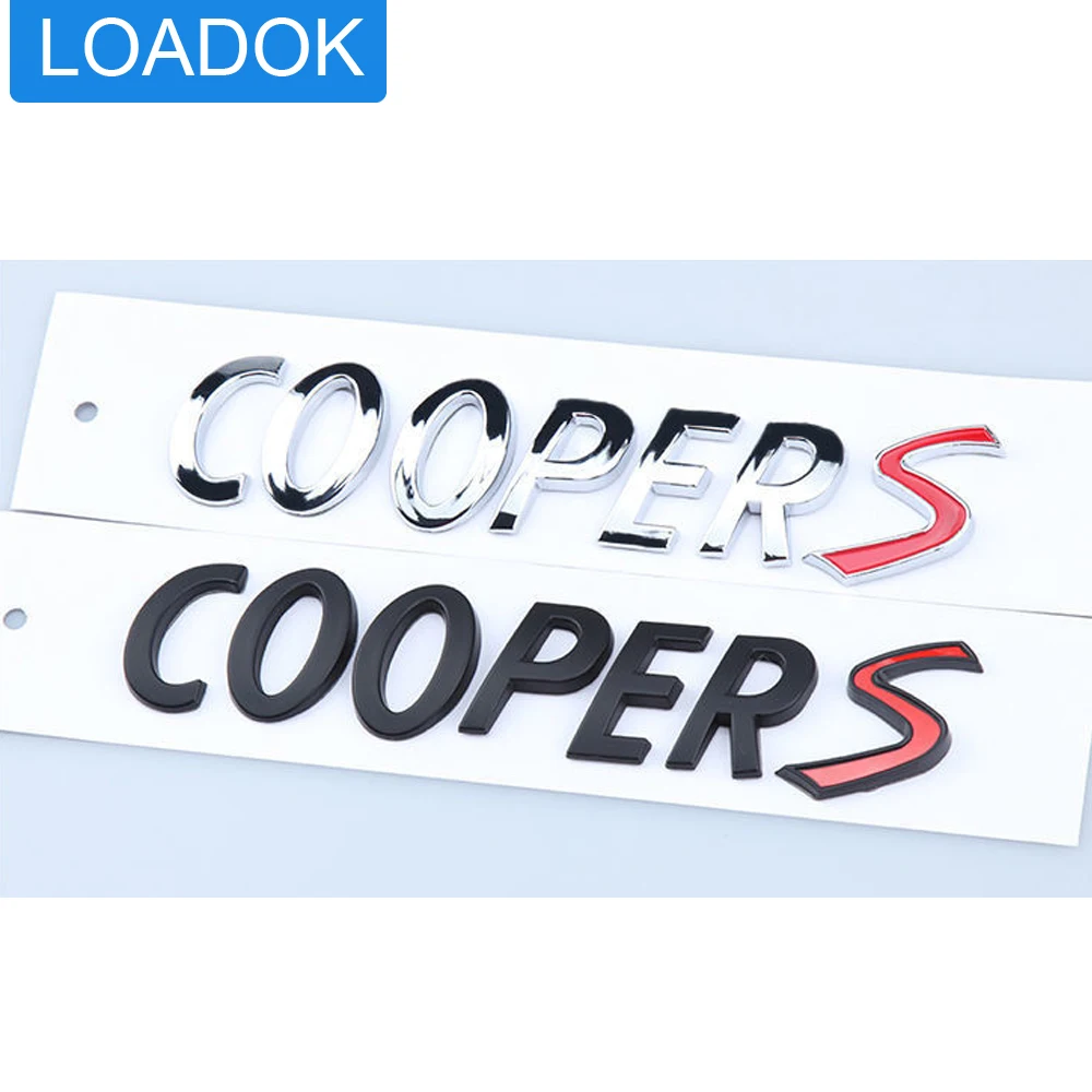 

1Pc ABS Car Sticker From Dedicated to BMW Mini One Logo Modification Coopers logo Mini Trunk logo Decoration Sticker S Logo