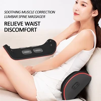 intelligent electric lumbar traction device waist back massager vibration massage lumbar spine support waist relieve fatigue