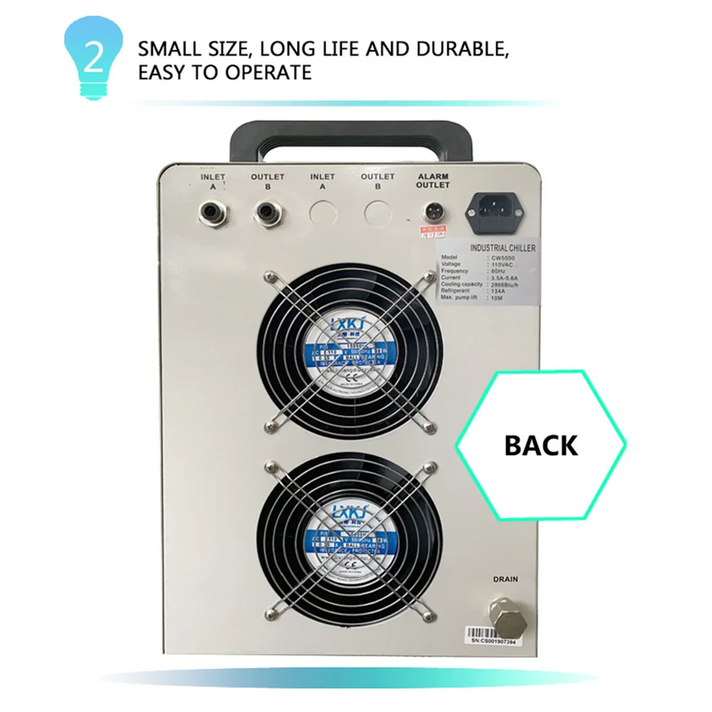 Промышленный охладитель воды гравировальный станок Шпиндельный охлаждающий