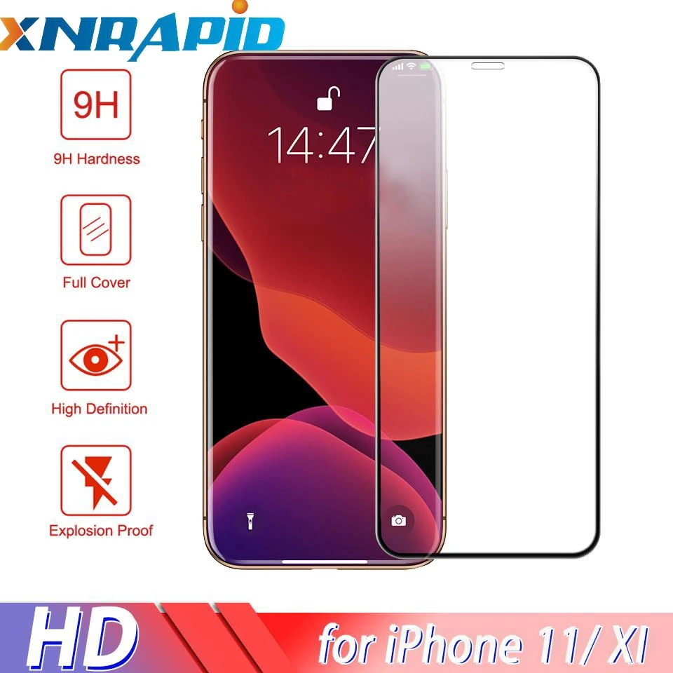 Пленка из закаленного стекла для iPhone 11 Pro Max 6,5 Защитная пленка с полным покрытием для iPhone XS Max XR X 6 6s 7 8 Plus