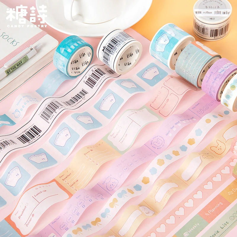 Милая широкая лента васи декоративная для наклеек Скрапбукинг Сделай сам Лента