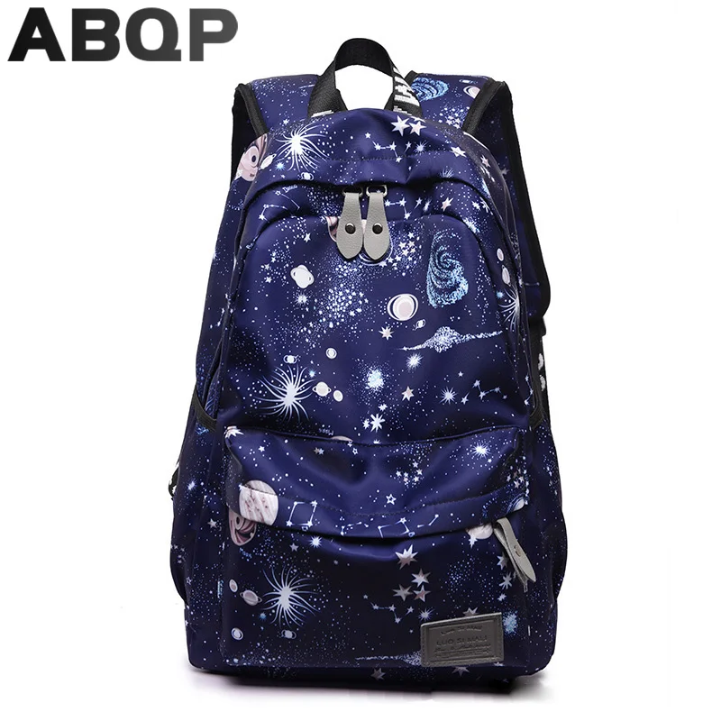 

ABQP Anime Sky Women's School Backpack 14" Laptop Backpack Bags For Women Large Capacity Female Travel Backpacks