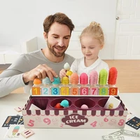 play house ice cream math kitchen toys for children imitating role play game boys girls 3 4 5 years old toys educational toy