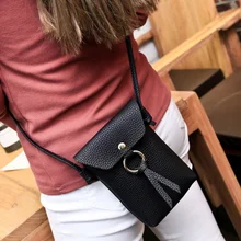 Leather bags for boys and girls, mobile travel bags, cross bags. Fashion