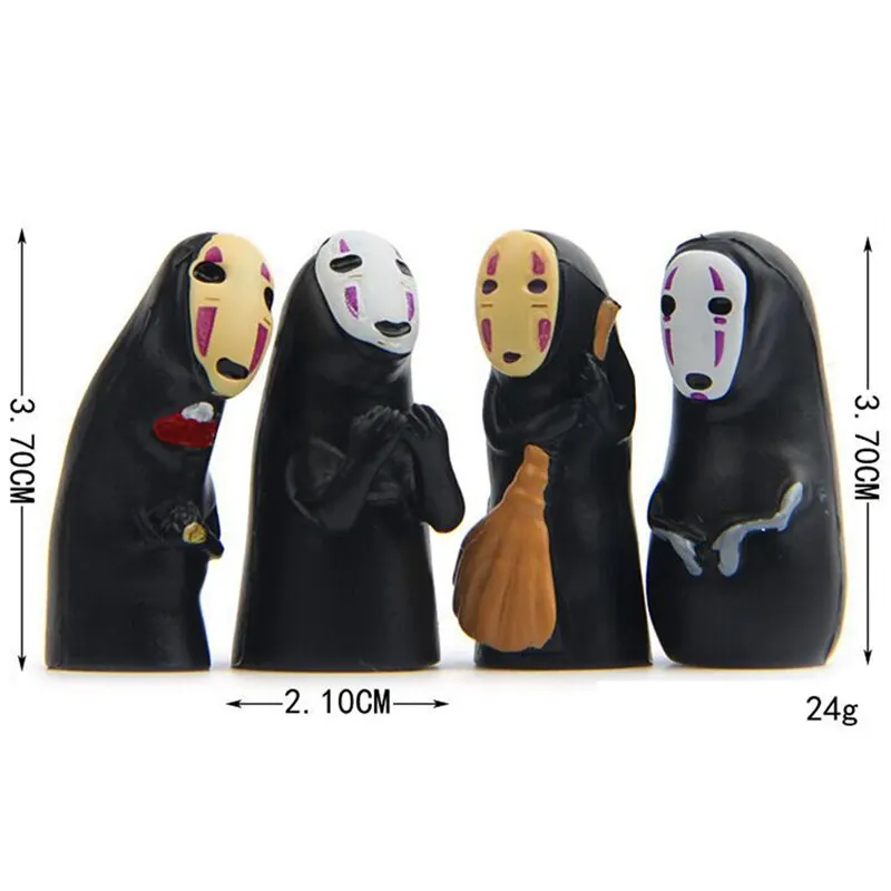 

Faceless Men Of Hayao Miyazaki Cartoon Characters Series No Face Man Anime Cartoon Metal Keychain Bag Zipper Decoration