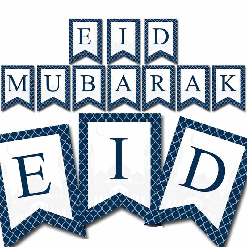 

Ramadan Photo Booth Banners Ramadan Bunting Garland Flags EID Mubarak Banner Party Decorations