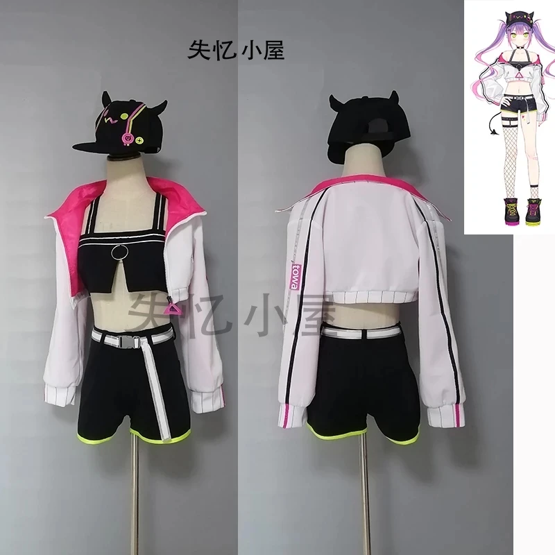 

Anime VTuber Hololive Tokoyami Towa Sport Uniform Dailydress Party Suit Cosplay Costume Women Halloween FreeShipping 2021 New