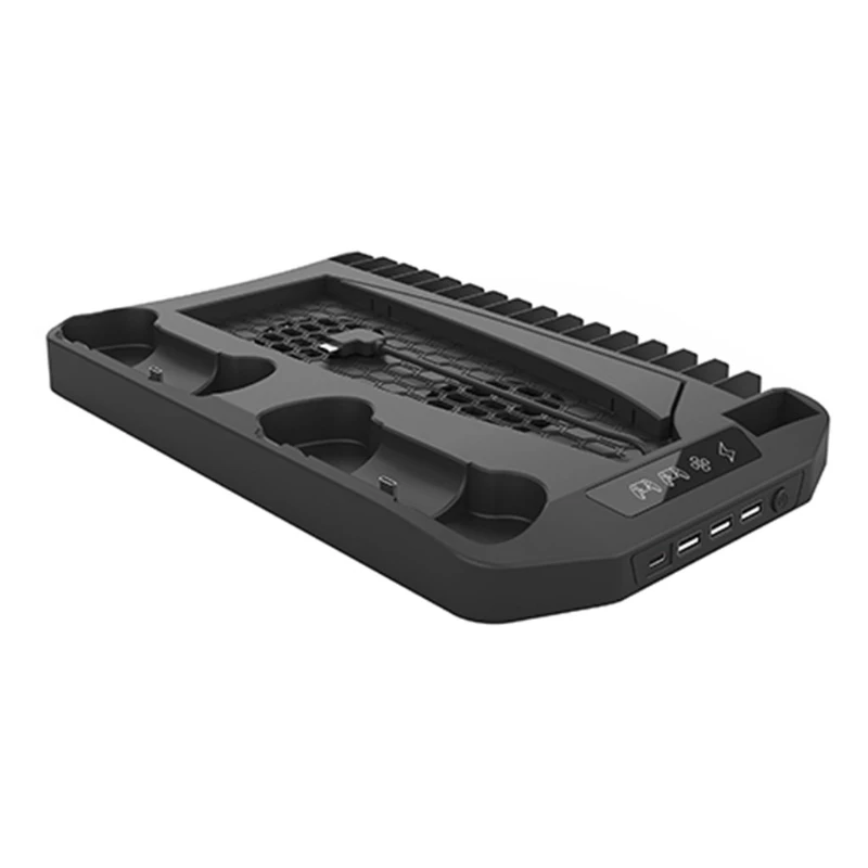 

Host Cooling Fan Handle Seat Charging Disc Storage Rack Bracket For PS5 DE/UHD