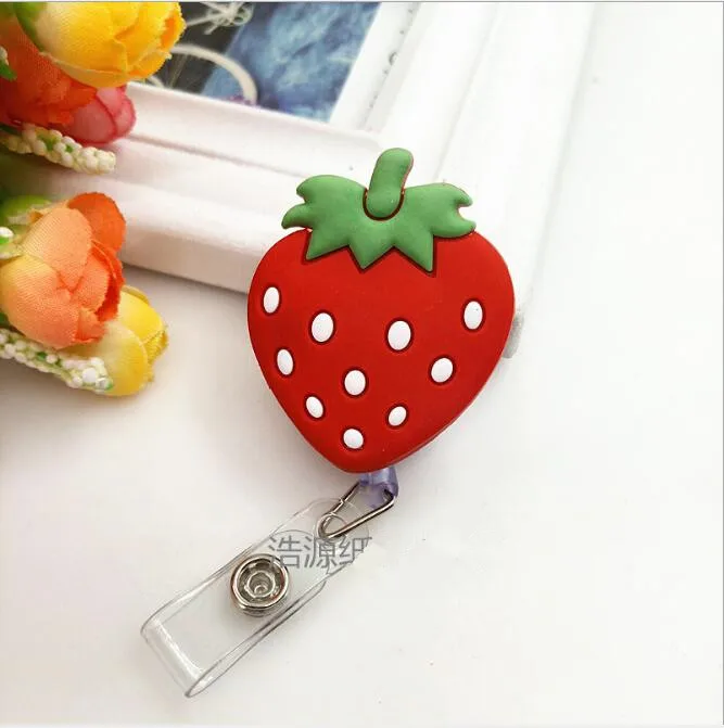 1 Дизайн 1 шт. Высокое качество силиконовый выдвижной значок медсестры катушка клип мультфильм Медведь Тоторо кролик ID карты бейдж держатель - Цвет: 1