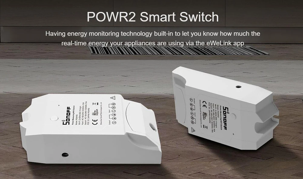 Sonoff Pow R2, 15A измеритель энергии, монитор, беспроводной переключатель Wi-Fi с функцией разделения времени, пульт дистанционного управления, Умный домашний модуль