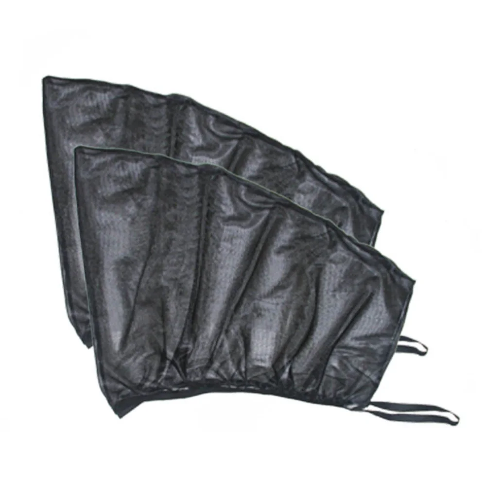 

2 Pairs of Car Window Sun Shades Rear Side Window Covers Car Curtain Sunshade Summer Car Curtain Supplies Gauze Cloth(