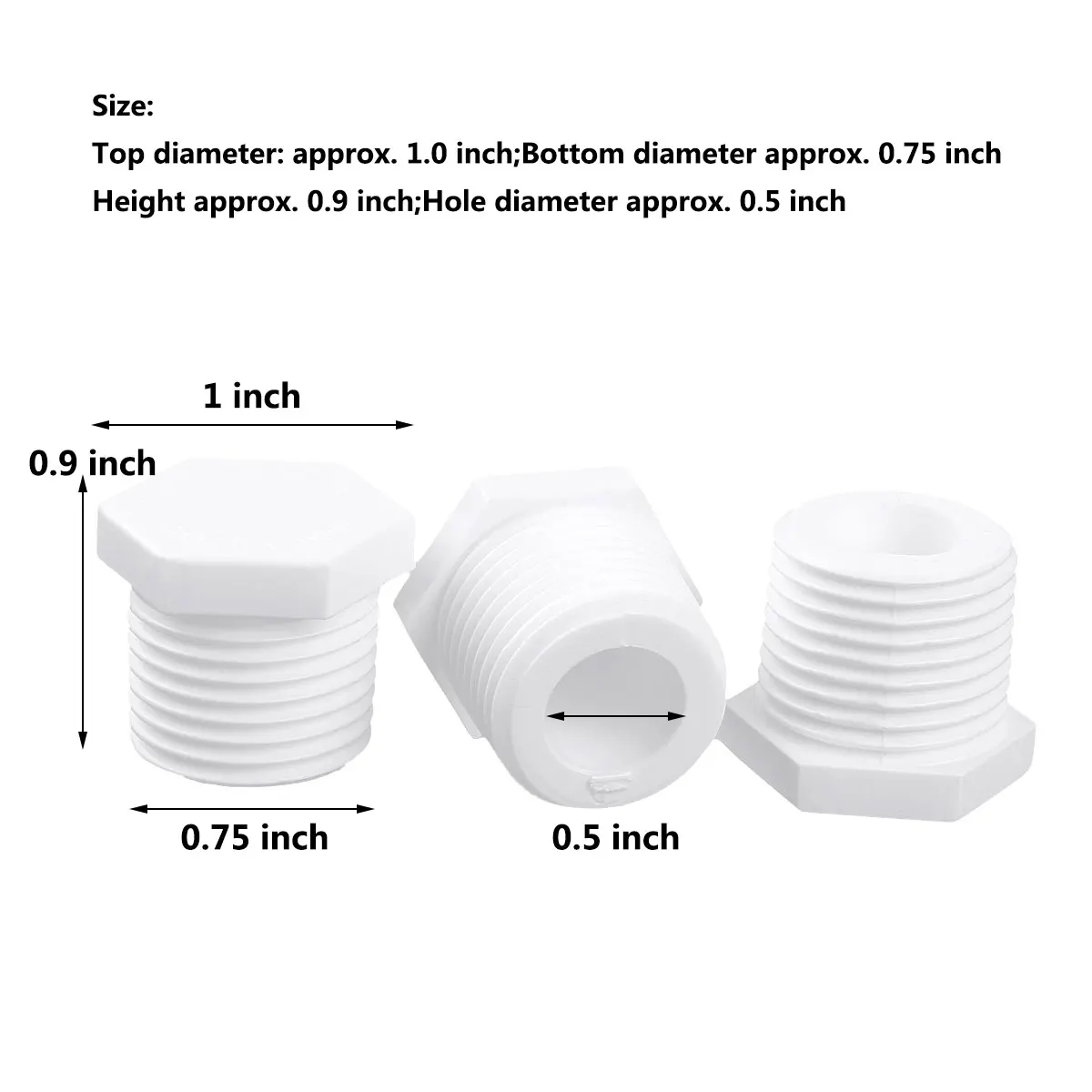 20 шт. вилки для водонагревателей 1/2 дюйма из ПВХ |