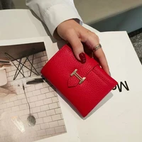 womens wallets fold purses genuine leather fashion short money bag luxury phone wallet luxury design hasp purse small wallet