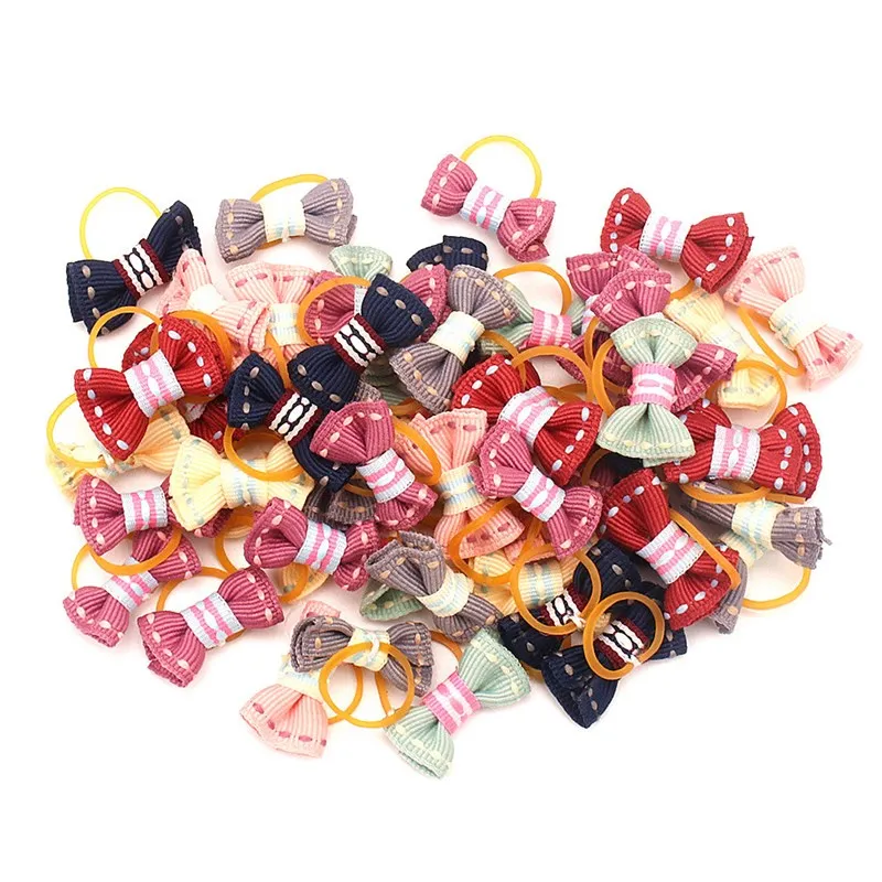 Аксессуары для маленьких собак кожаные банты домашних животных украшение