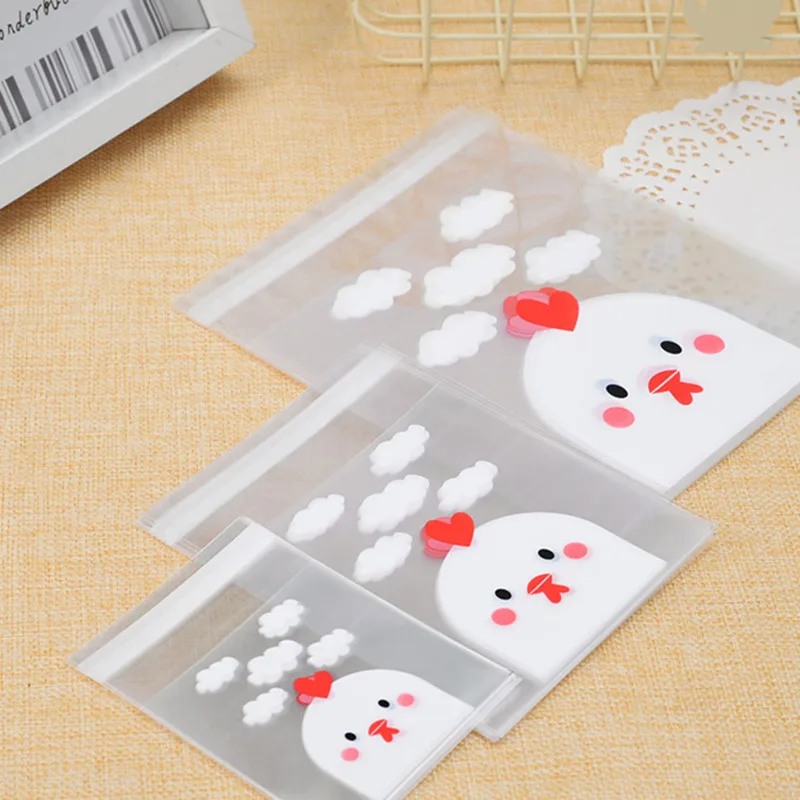 100 шт Милый Панда мультфильм пластиковый пакет для печенья конфеты драже печенье