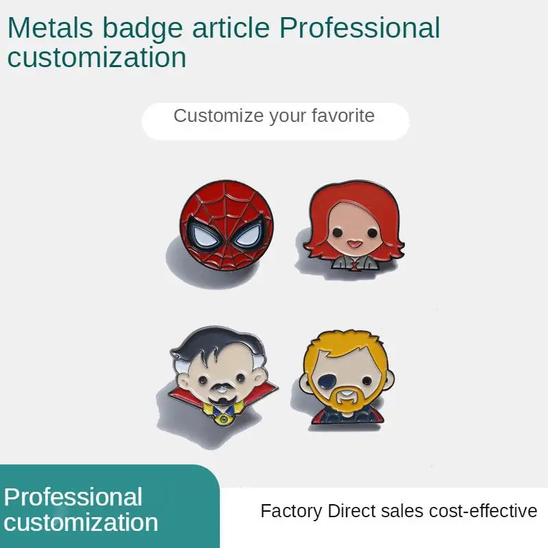 

Disney Cute Marvel Legends Avengers Superheroes Winter Brooch Soldier Doctor Strange Thor Metal Insignia Badges Enamel Pin Pins