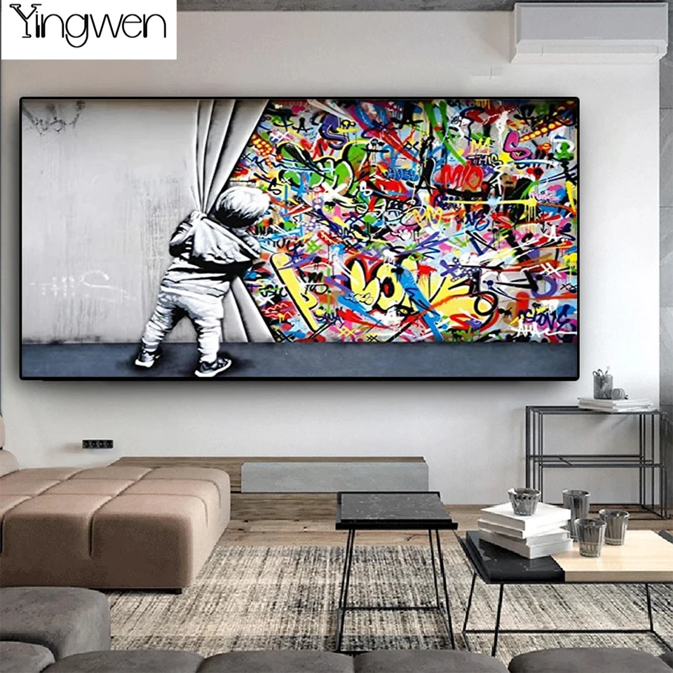 

Алмазная 5D картина «сделай сам», полноразмерная вышивка квадратными стразами, уличное искусство, Алмазная мозаика, стразы, домашний декор