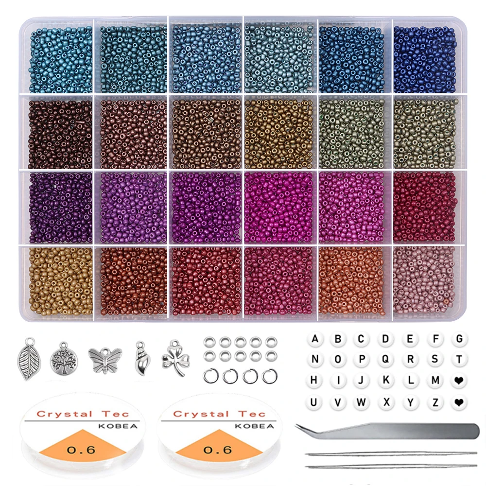 Круглые бусины из риса с полудрагоценными камнями 2/4 мм|Бусины| |