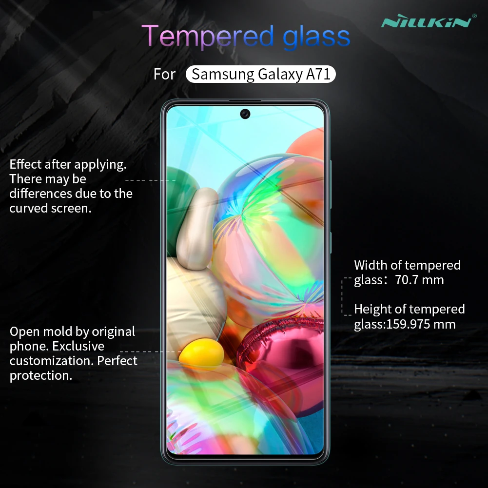 NILLKIN for Samsung Galaxy A71 Glass Sreen Protector Amazing H 0.33MM Anti-Burst Film Tempered | Мобильные телефоны и