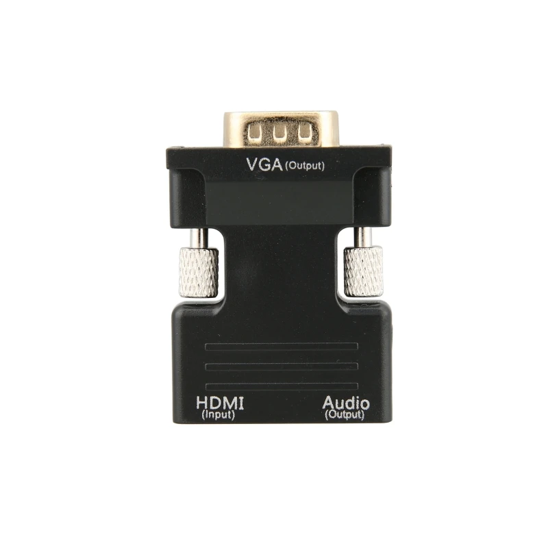 HDMI Женский к VGA Мужской конвертер с 3 5 мм аудио кабель Поддержка 1080P 720p выход