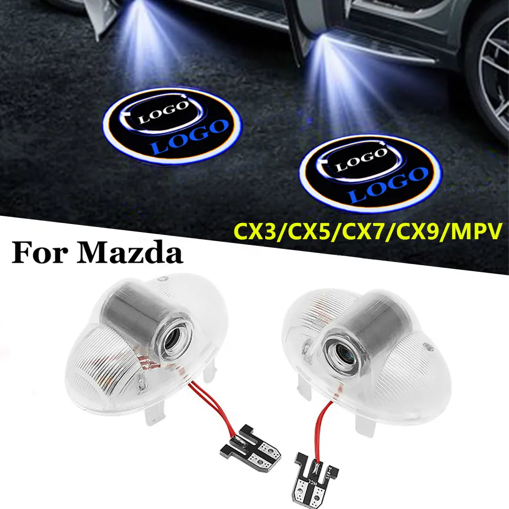 

Courtesy Led Door Light Logo Projector Lights Emblem Ghost Shadow Car Lighting for Mazda CX-9 CX9 A8 RX8 2008-2012 Welcome Lamp