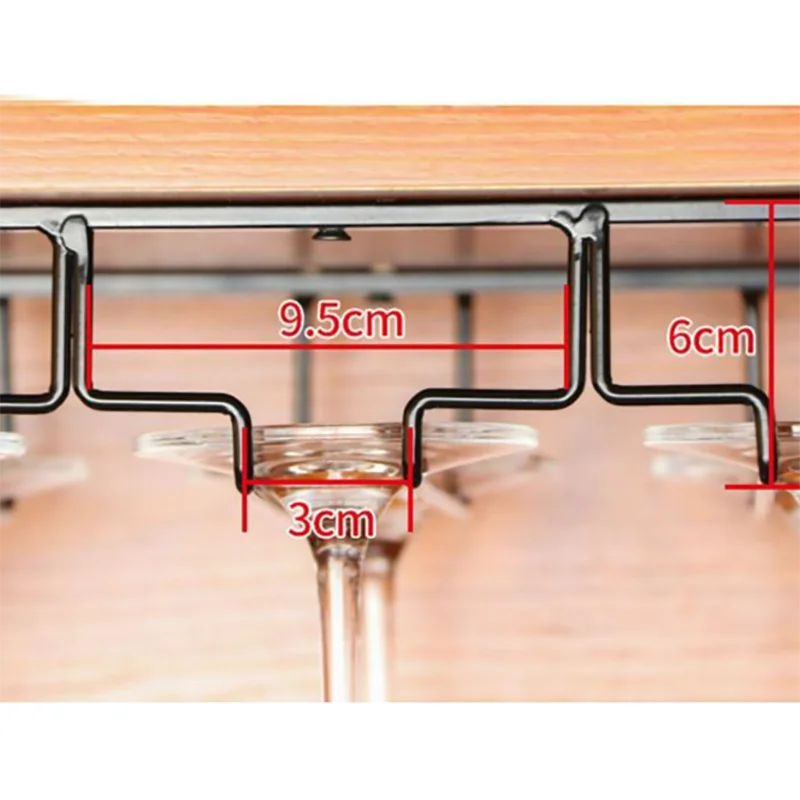 Wine Glass Rack Stainless Steel Hanging Holder Cup Stemware Stand Teacup Goblet Hanger Shelf Home Kitchen Bar Sipplies | Дом и сад
