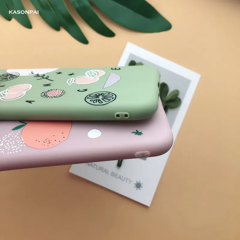 Модный мягкий ТПУ чехол для телефона с изображением персика, авокадо, фруктов для iPhone X, XS, Max, XR, 7, 8, 6, 6S Plus, 11 Pro, милый мультяшный чехол с изображением динозавра