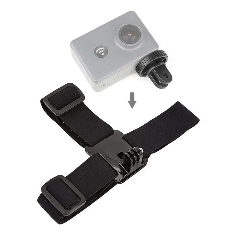 Для аксессуаров GoPro регулируемый ремень на голову для Go Pro Hero 8 7 6 5 4 Yi 4K Sjcam Sj4000 Eken H9r