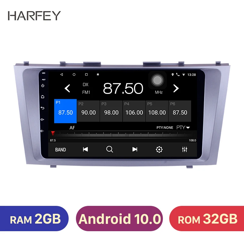 Harfey 2 + 32 ГБ 9 дюймов HD сенсорный экран Android 10 0 Автомобильный GPS мультимедийный
